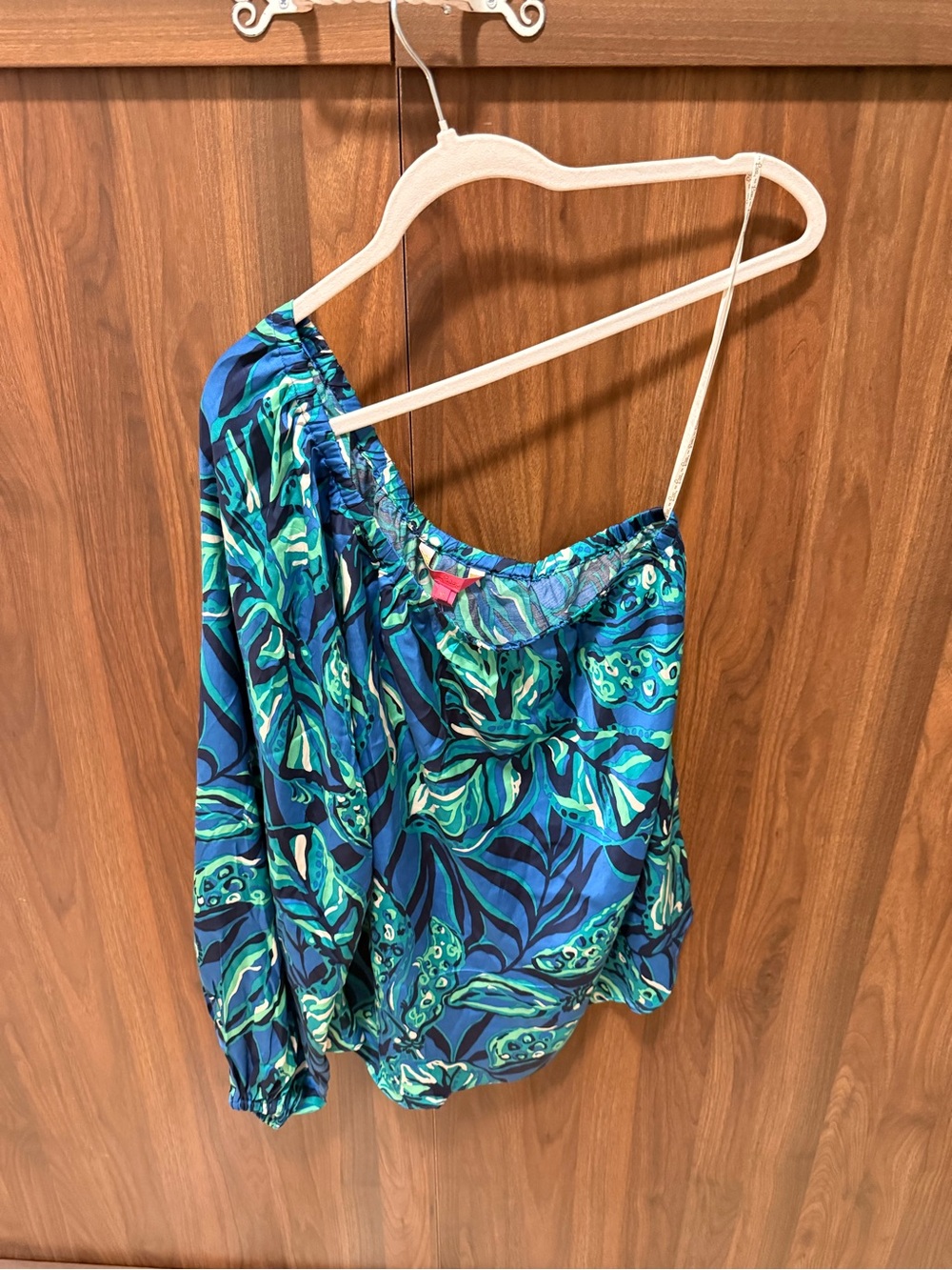 NWT Lilly Pulitzer Adorlee One Shoulder Top, Size XL